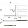 Мойка OMOIKIRI KITAGAWA 100-GR Artceramic/Leningrad grey 4993788