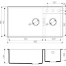 Мойка OMOIKIRI TEDORI 85-2-U-EV 4993946