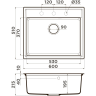 Мойка OMOIKIRI DAISEN 60-DC Artgranit/темный Шоколад 4993621